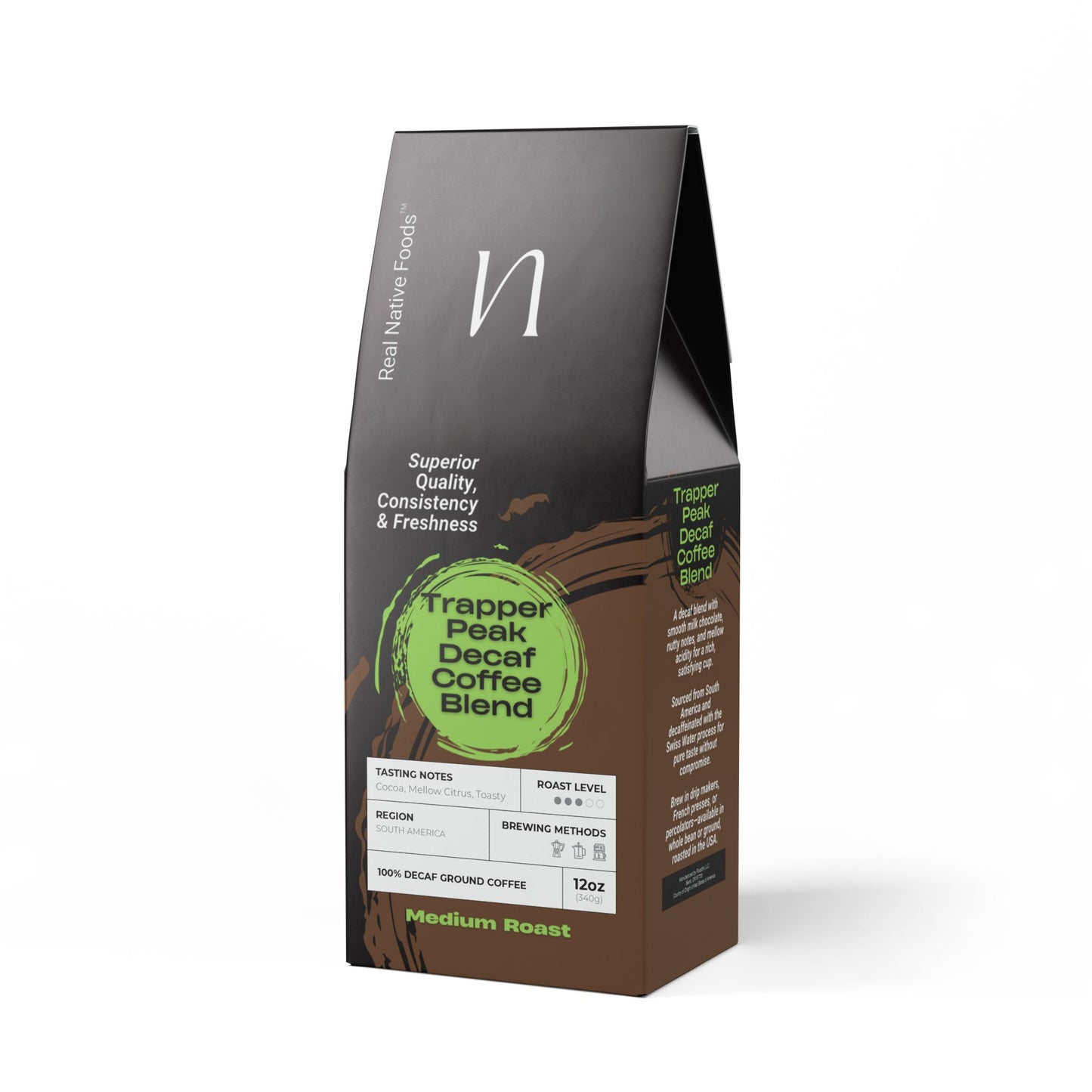 Trapper Peak Decaf Coffee Blend (Medium Roast)