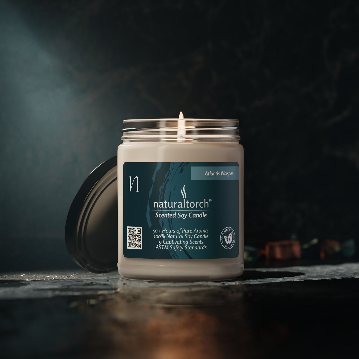 Scented Soy Candle - Atlantis Whisper, 9oz