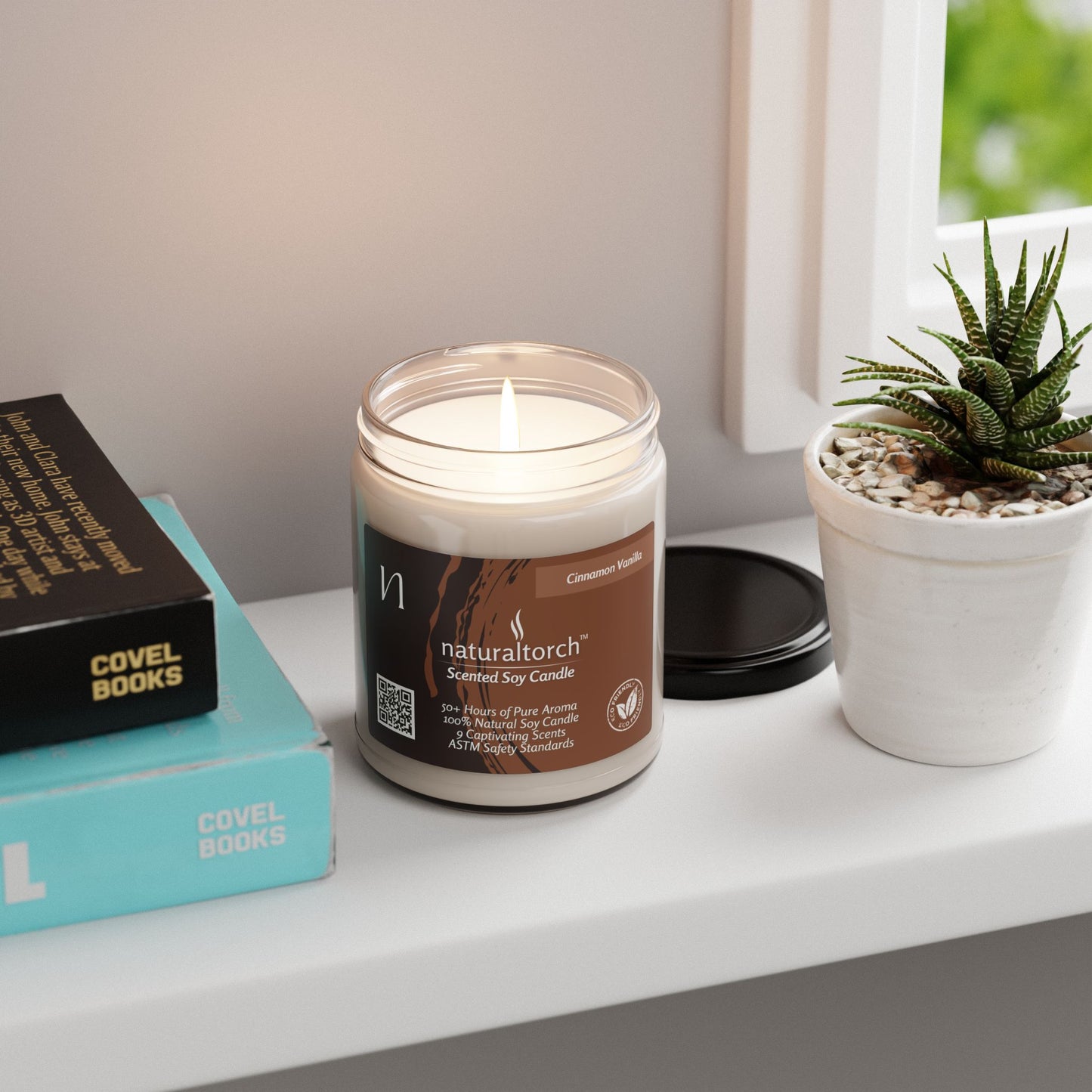Scented Soy Candle - Cinnamon Vanilla, 9oz