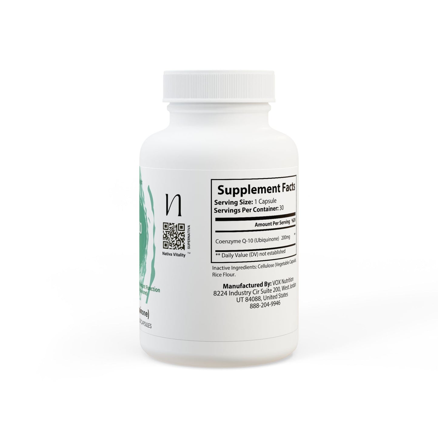 CoQ10 (Ubiquinone) Supplement (30 Capsules)