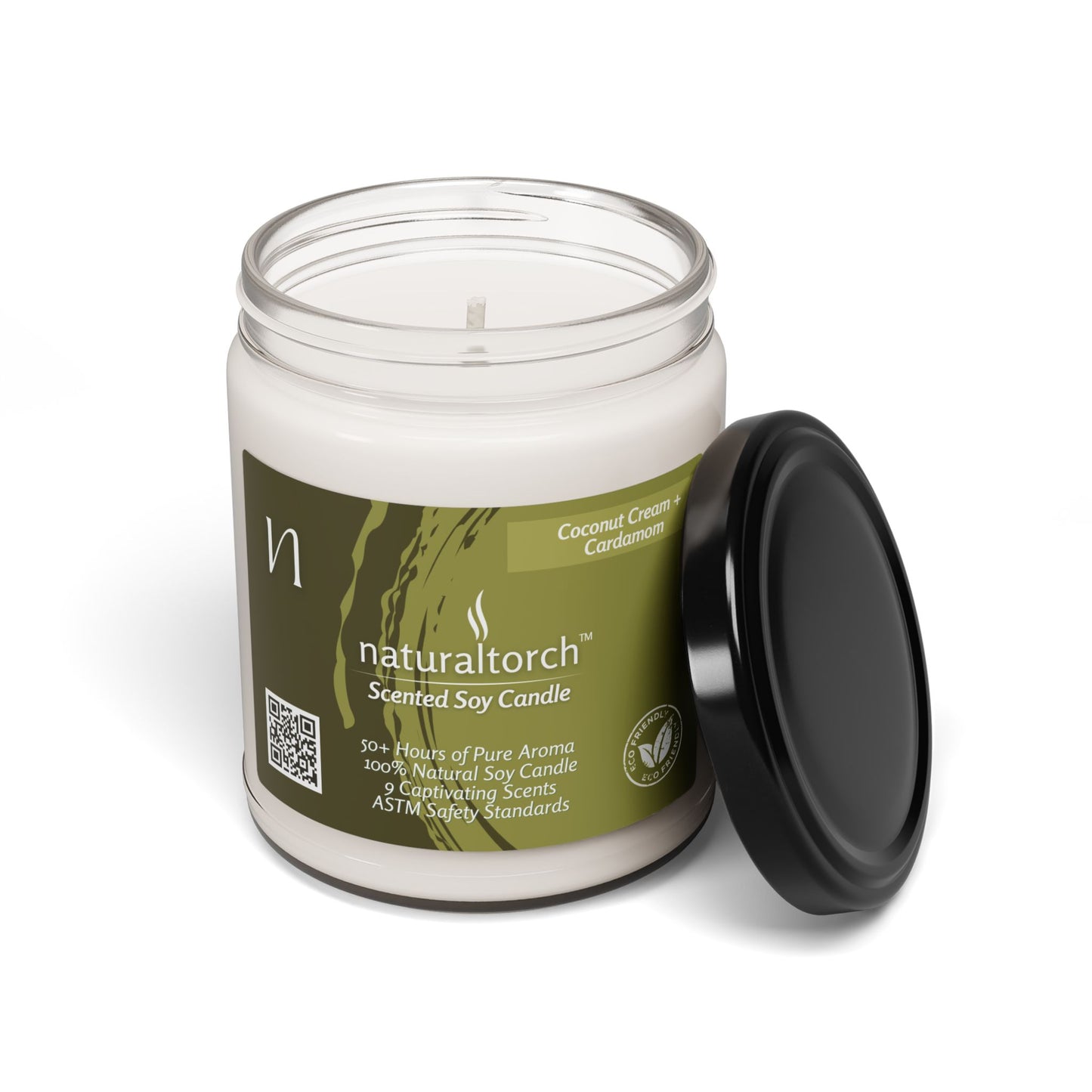 Scented Soy Candle - Coconut Cream + Cardamom, 9oz