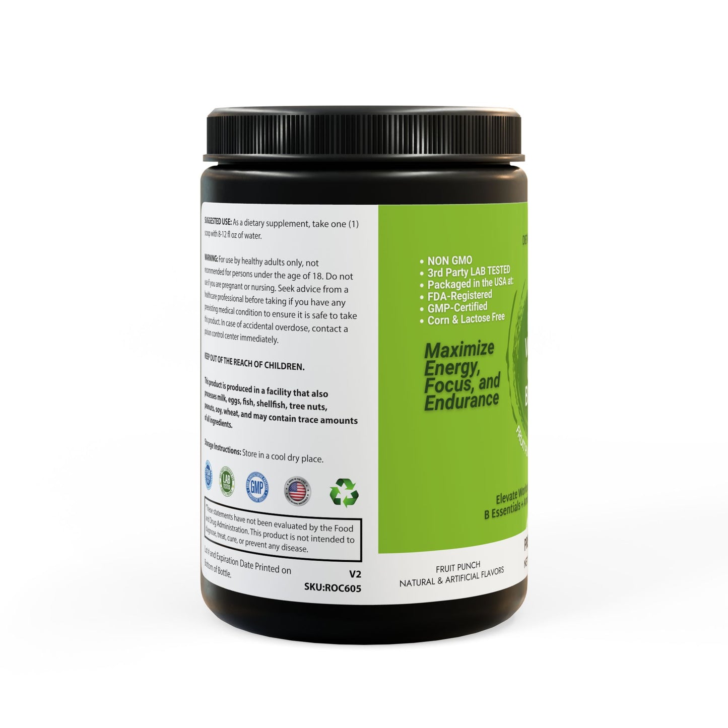 Pre-Workout Supplement, Fruit Punch (204g, 7.1oz)