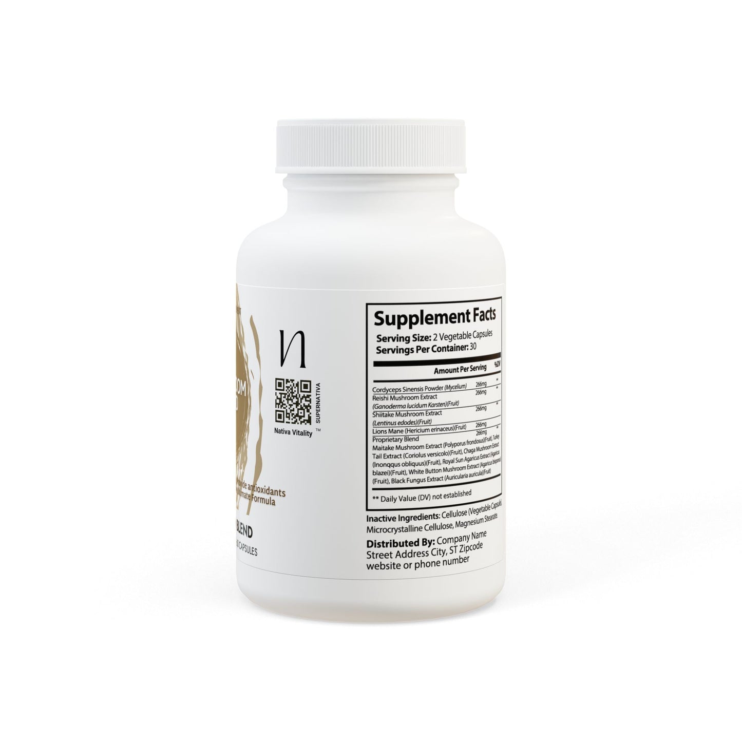 Mushroom Blend Supplement (60 Capsules)