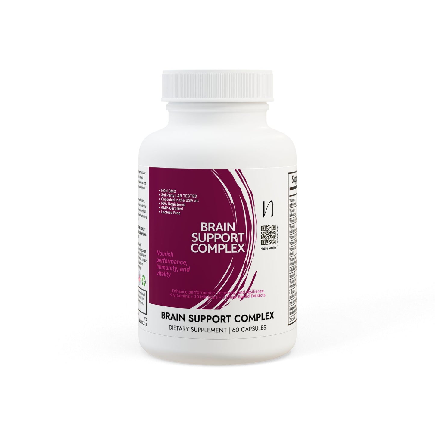 Brain Support Complex Supplement (60 Capsules)