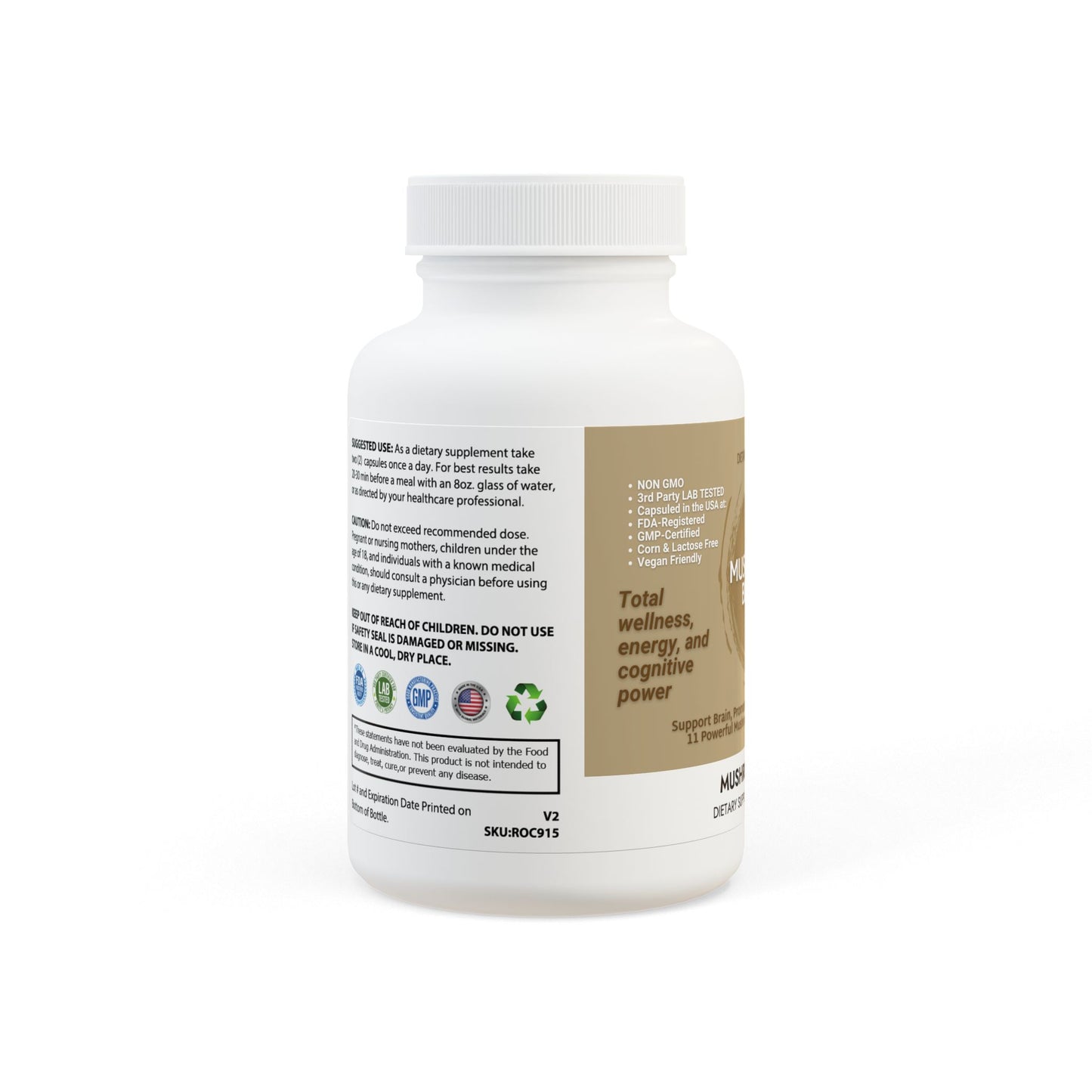 Mushroom Blend Supplement (60 Capsules)
