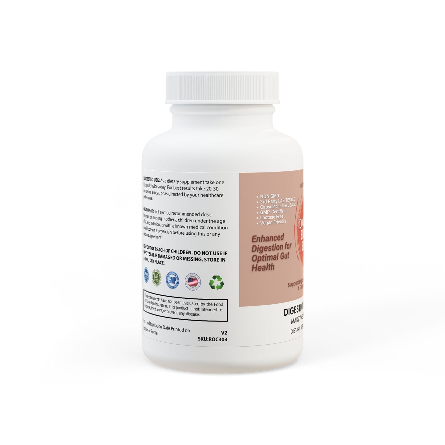 Digestive Enzyme Blend Supplement (60 Capsules)