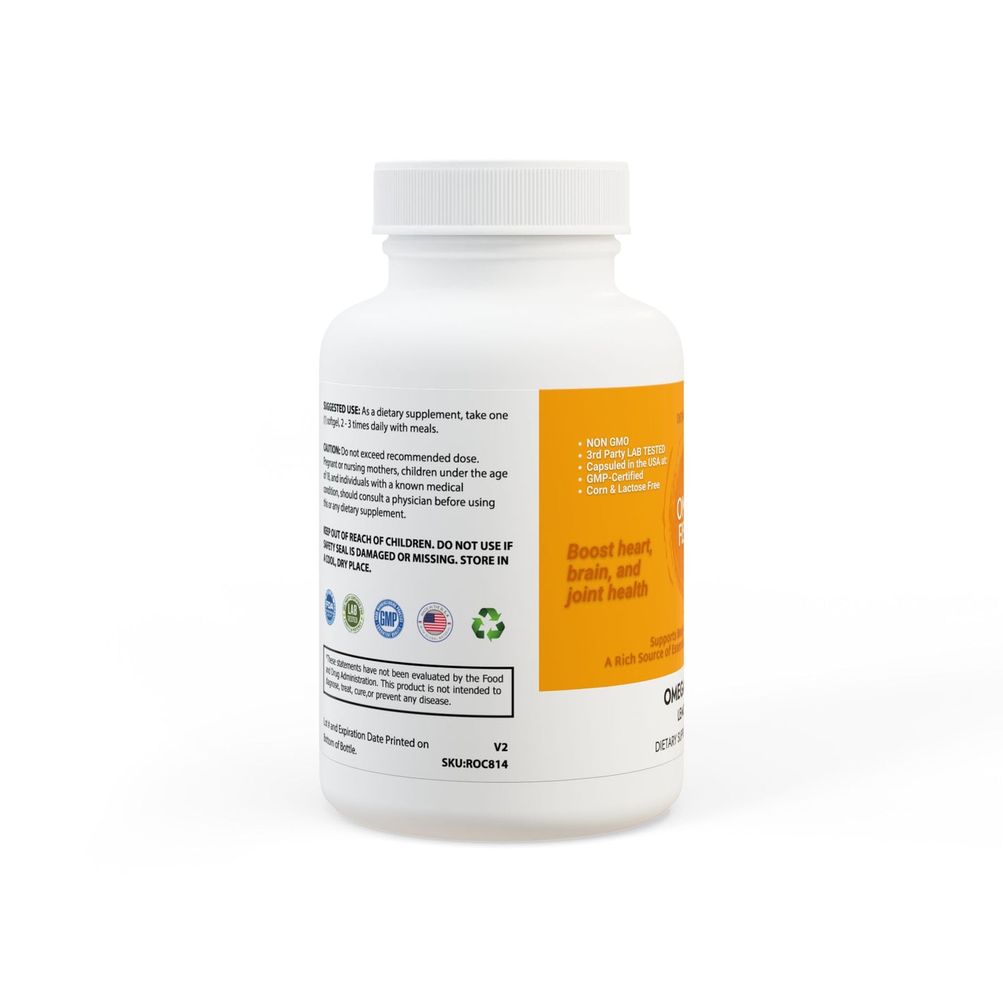Omega 3 Fish Oil Supplement (60 Softgels)