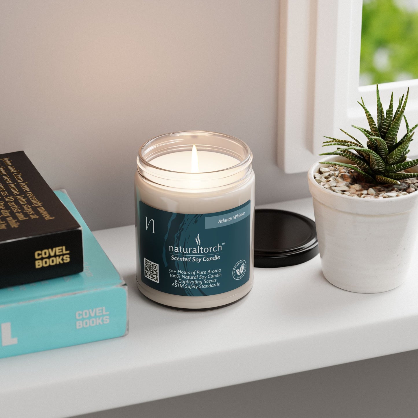 Scented Soy Candle - Atlantis Whisper, 9oz