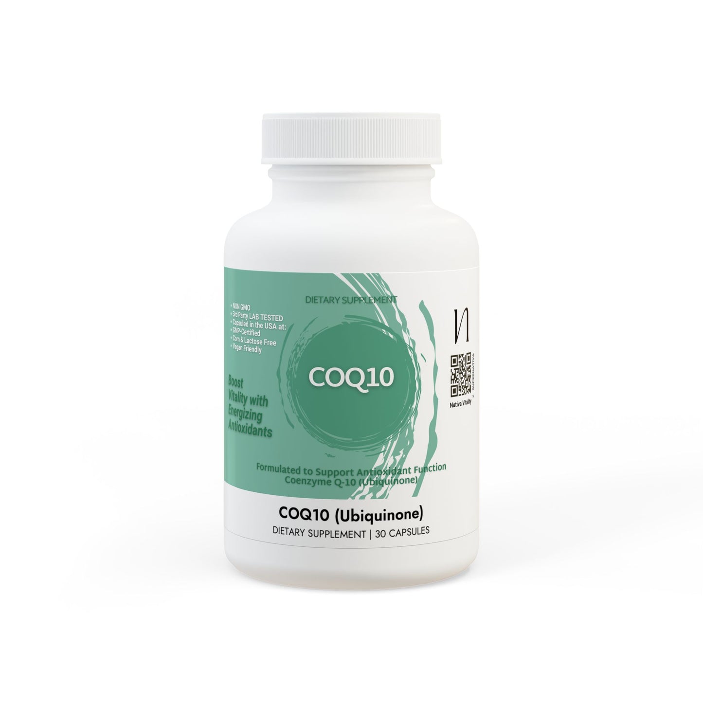 CoQ10 (Ubiquinone) Supplement (30 Capsules)