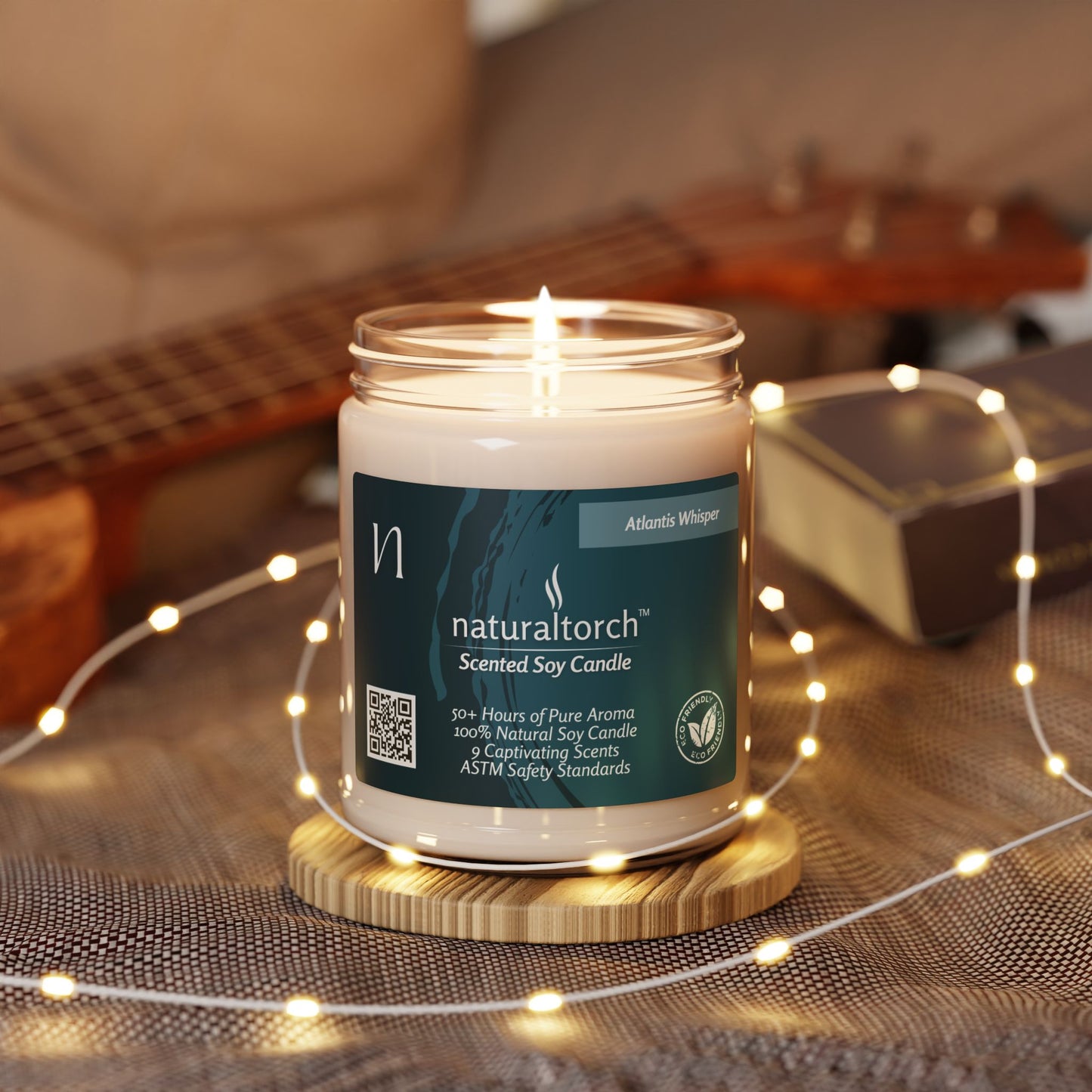 Scented Soy Candle - Atlantis Whisper, 9oz