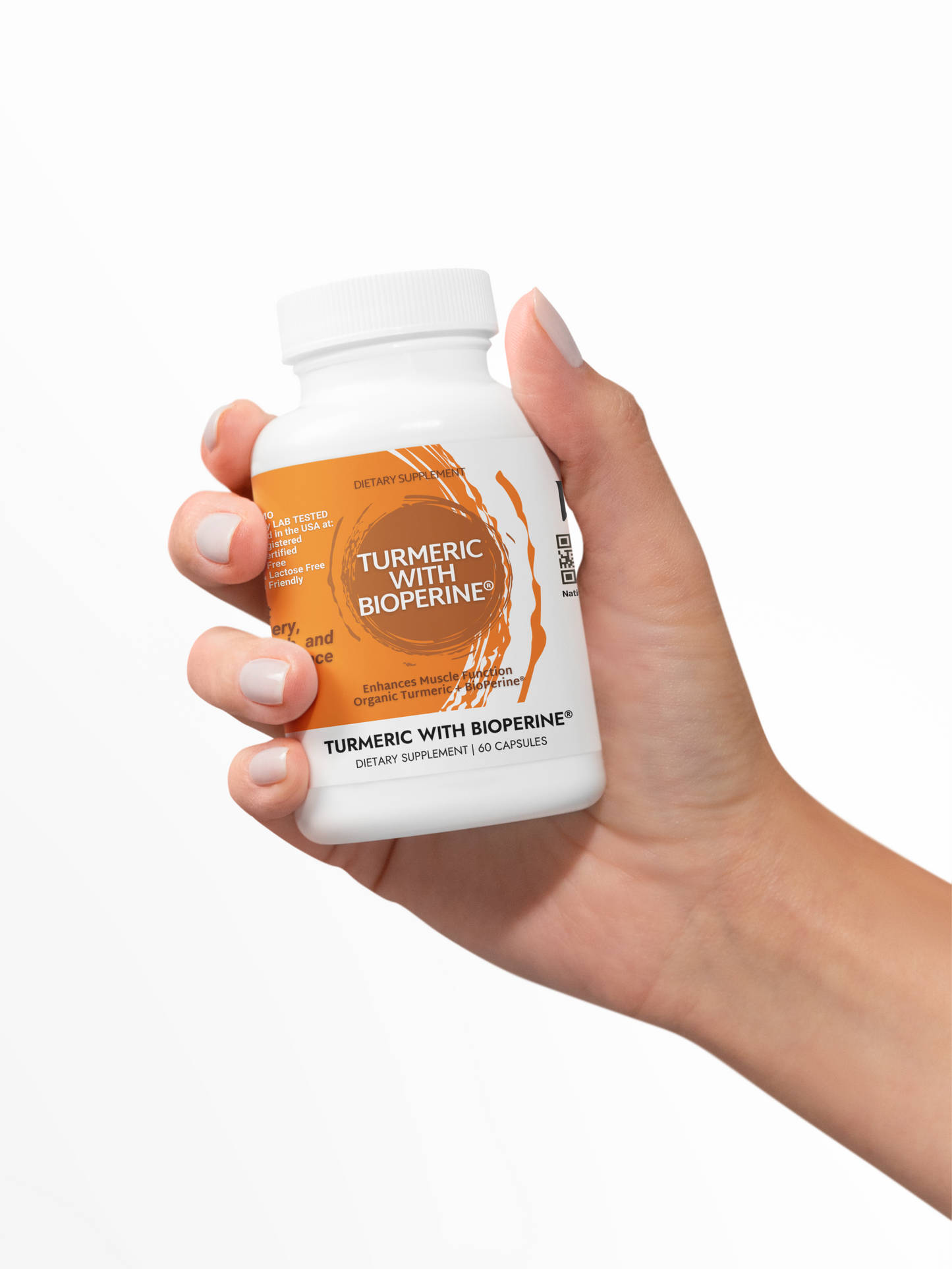 Turmeric with BioPerine® (Black Pepper Fruit Extract) Supplement (60 Capsules)